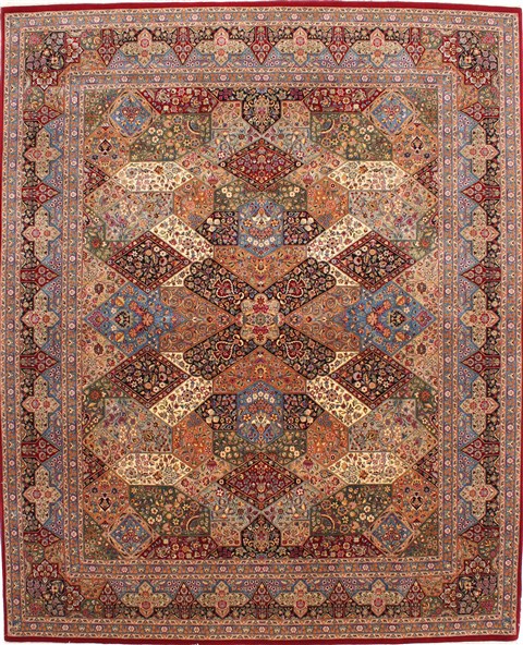 Tabriz Multicolor Hand Knotted 66 X 80 Area Rug 254-29521 Image 0