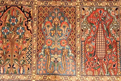 Bakhtiar Multicolor Hand Knotted 56 X 88 Area Rug 254-29522 Image 3