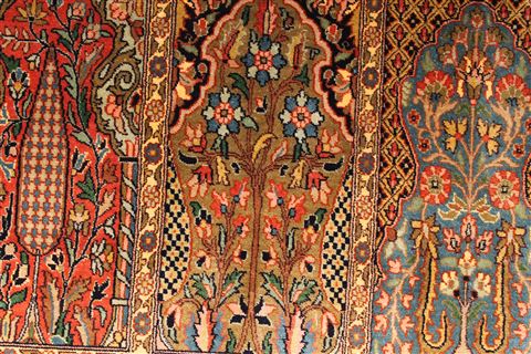 Bakhtiar Multicolor Hand Knotted 56 X 88 Area Rug 254-29522 Image 4