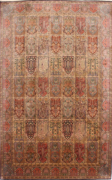 Bakhtiar Multicolor Hand Knotted 56 X 88 Area Rug 254-29522 Image 0