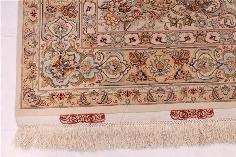 Tabriz Beige Hand Knotted 50 X 610 Area Rug 254-29525 Image 2