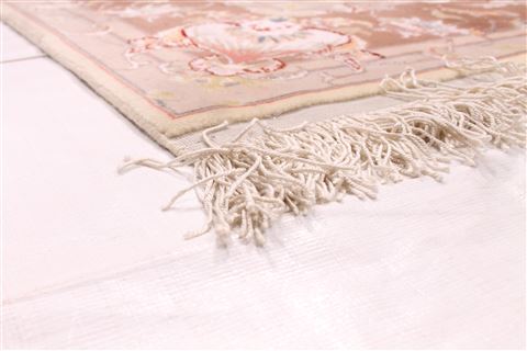 Tabriz Beige Hand Knotted 50 X 68 Area Rug 254-29526 Image 1