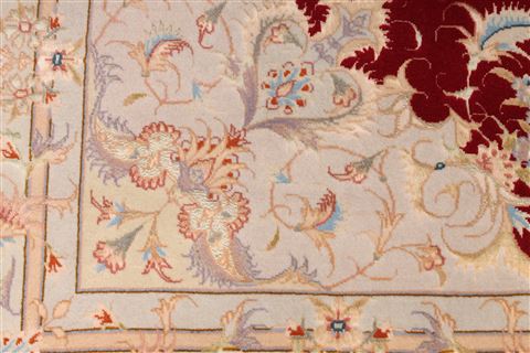 Tabriz Red Hand Knotted 51 X 69 Area Rug 254-29528 Image 5