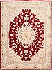 Tabriz Red Hand Knotted 51 X 69  Area Rug 254-29528 Thumb 0