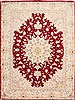 Tabriz Red Hand Knotted 51 X 69 Area Rug 254-29528 Thumb 0