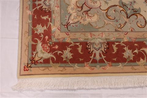 Tabriz Brown Hand Knotted 50 X 610 Area Rug 254-29529 Image 2