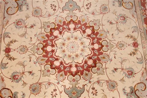 Tabriz Brown Hand Knotted 50 X 610 Area Rug 254-29529 Image 3