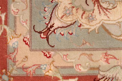 Tabriz Brown Hand Knotted 50 X 610 Area Rug 254-29529 Image 5