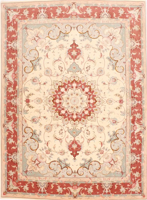 Tabriz Brown Hand Knotted 50 X 610  Area Rug 254-29529 Image 0