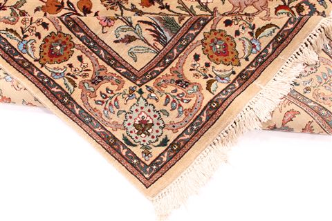 Tabriz Brown Hand Knotted 47 X 67 Area Rug 254-29531 Image 10
