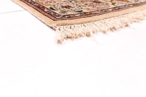 Tabriz Brown Hand Knotted 47 X 67 Area Rug 254-29531 Image 1