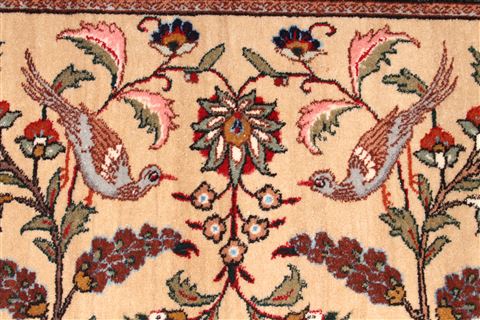 Tabriz Brown Hand Knotted 47 X 67 Area Rug 254-29531 Image 5