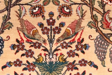 Tabriz Brown Hand Knotted 47 X 67 Area Rug 254-29531 Image 6