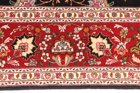 Tabriz Beige Hand Knotted 50 X 70 Area Rug 254-29532 Image 4