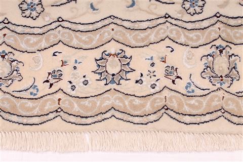 Nain Blue Oval Hand Knotted 410 X 68 Area Rug 254-29533 Image 3