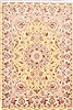 Tabriz Beige Hand Knotted 50 X 70  Area Rug 254-29534 Thumb 0