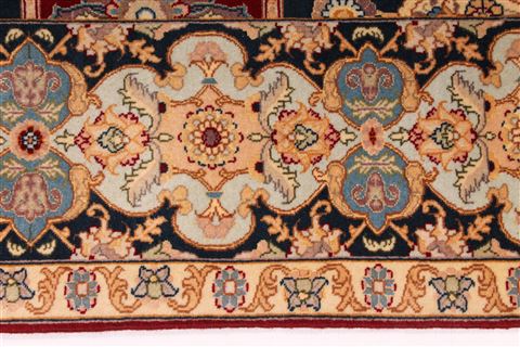 Tabriz Beige Hand Knotted 51 X 68 Area Rug 254-29536 Image 4