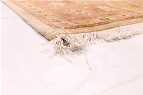 Tabriz Beige Hand Knotted 410 X 66 Area Rug 254-29537 Image 1