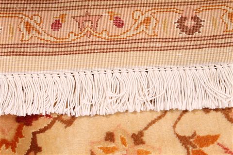 Tabriz Beige Hand Knotted 410 X 66 Area Rug 254-29537 Image 6