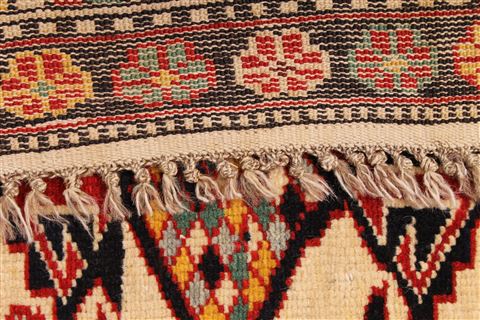 Kazak Beige Hand Knotted 41 X 611 Area Rug 254-29542 Image 6