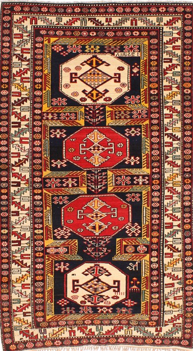 Kazak Beige Hand Knotted 41 X 611 Area Rug 254-29542 Image 0