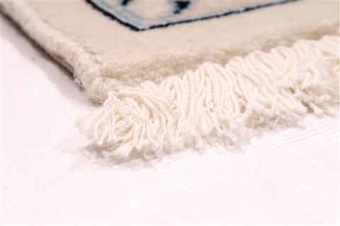 Nain Blue Hand Knotted 47 X 67 Area Rug 254-29545 Image 1