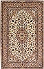 Kashan Beige Hand Knotted 50 X 70  Area Rug 254-29546 Thumb 0