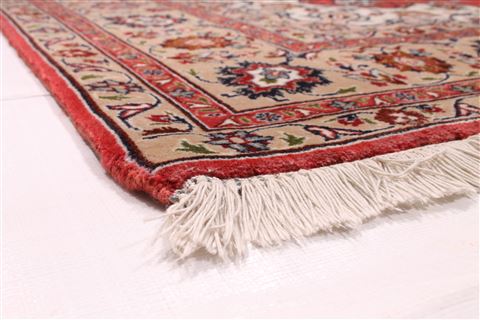 Tabriz Beige Hand Knotted 52 X 68 Area Rug 254-29550 Image 1