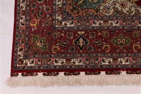 Tabriz Green Hand Knotted 411 X 69 Area Rug 254-29551 Image 2