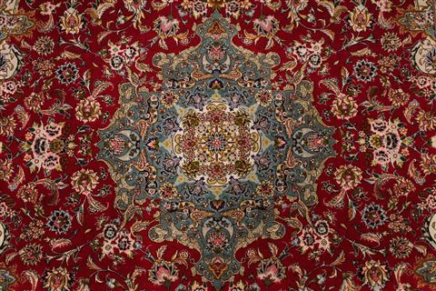Tabriz Green Hand Knotted 411 X 69 Area Rug 254-29551 Image 3