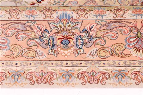 Tabriz Beige Hand Knotted 50 X 69 Area Rug 254-29553 Image 4