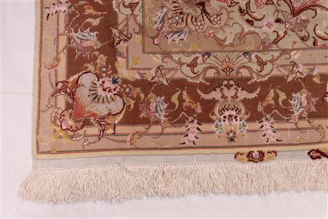 Tabriz Purple Hand Knotted 50 X 67 Area Rug 254-29555 Image 2