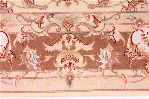 Tabriz Purple Hand Knotted 50 X 67 Area Rug 254-29555 Image 4