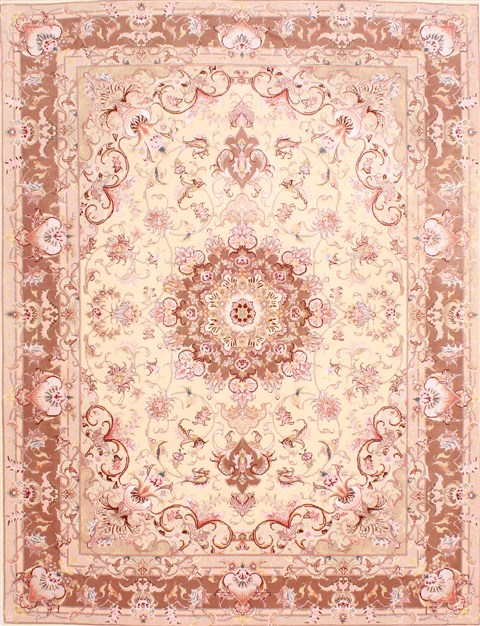 Tabriz Purple Hand Knotted 50 X 67 Area Rug 254-29555 Image 0