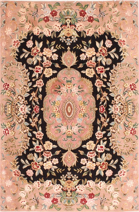 Tabriz Beige Hand Knotted 33 X 50 Area Rug 254-29556 Image 0
