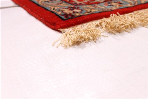 Isfahan Beige Hand Knotted 36 X 53 Area Rug 254-29558 Image 1