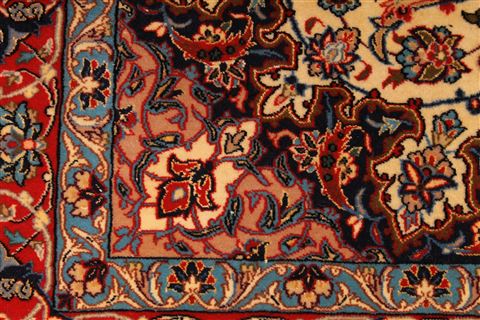 Isfahan Beige Hand Knotted 36 X 53 Area Rug 254-29558 Image 5