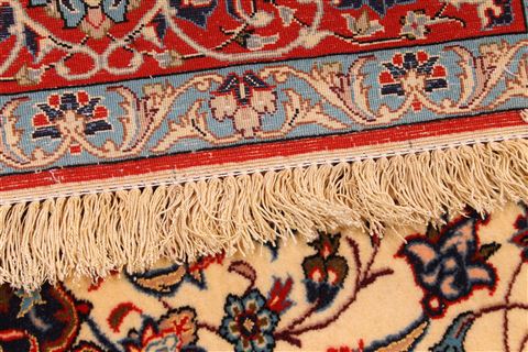 Isfahan Beige Hand Knotted 36 X 53 Area Rug 254-29558 Image 6