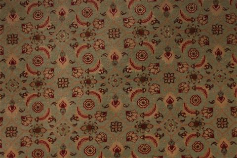 Tabriz Beige Square Hand Knotted 35 X 35 Area Rug 254-29560 Image 3