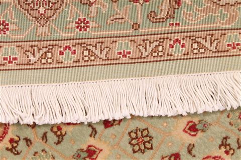 Tabriz Beige Square Hand Knotted 35 X 35 Area Rug 254-29560 Image 5