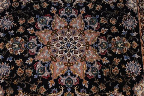 Isfahan Blue Hand Knotted 38 X 56 Area Rug 254-29561 Image 3