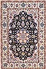 Isfahan Blue Hand Knotted 38 X 56  Area Rug 254-29561 Thumb 0