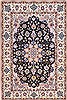 Isfahan Blue Hand Knotted 38 X 56 Area Rug 254-29561 Thumb 0