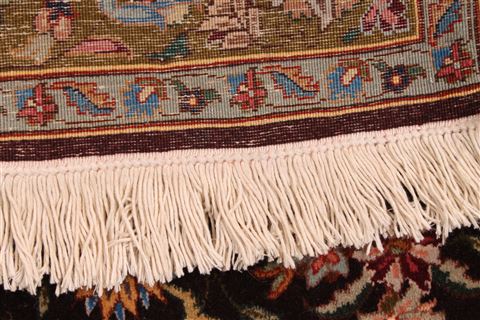 Tabriz Beige Hand Knotted 32 X 48 Area Rug 254-29562 Image 6