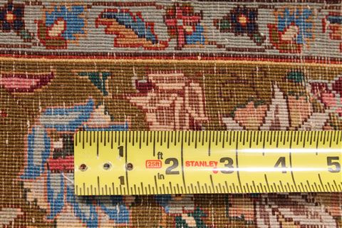 Tabriz Beige Hand Knotted 32 X 48 Area Rug 254-29562 Image 7