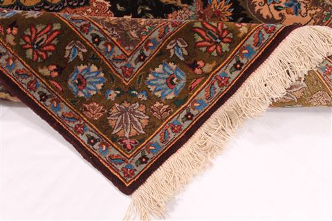 Tabriz Beige Hand Knotted 32 X 48 Area Rug 254-29562 Image 8