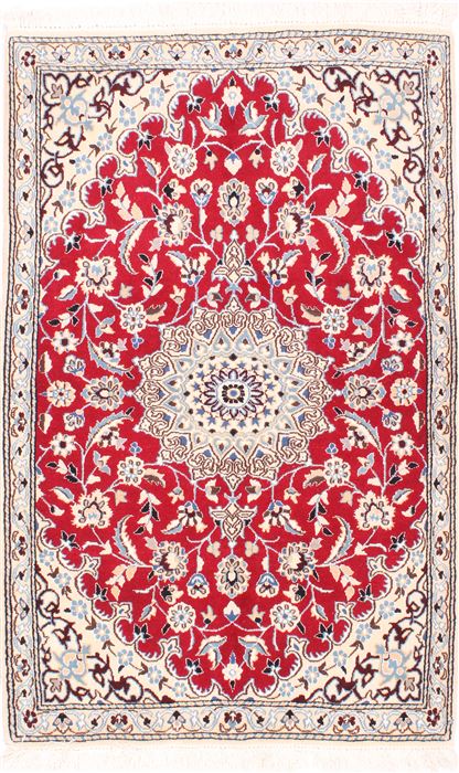 Nain Beige Hand Knotted 30 X 49 Area Rug 254-29563 Image 0
