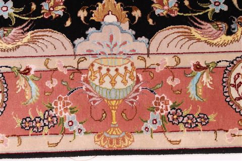 Tabriz Purple Hand Knotted 36 X 53 Area Rug 254-29566 Image 3