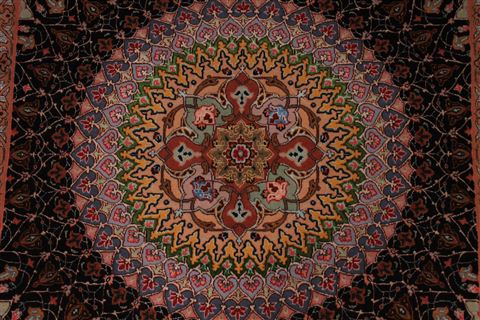 Tabriz Beige Hand Knotted 34 X 52 Area Rug 254-29568 Image 3