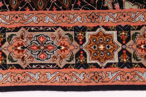 Tabriz Beige Hand Knotted 34 X 52 Area Rug 254-29568 Image 4